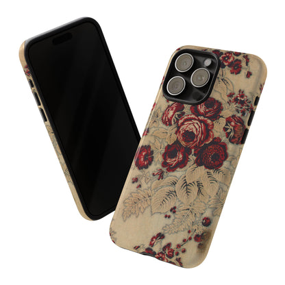 Red Roses Vintage iPhone Case