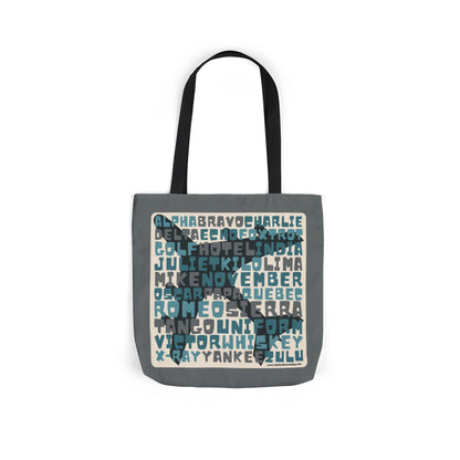 Blue Aviation Alphabet Tote Bag (3 sizes)