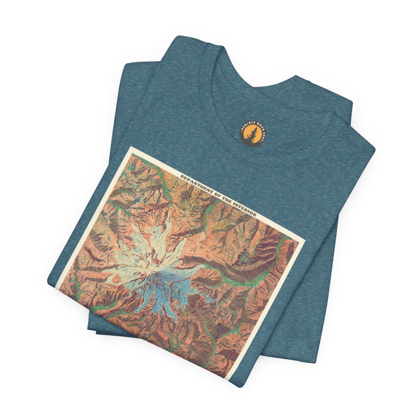 Mount Rainier Vintage Map Tee