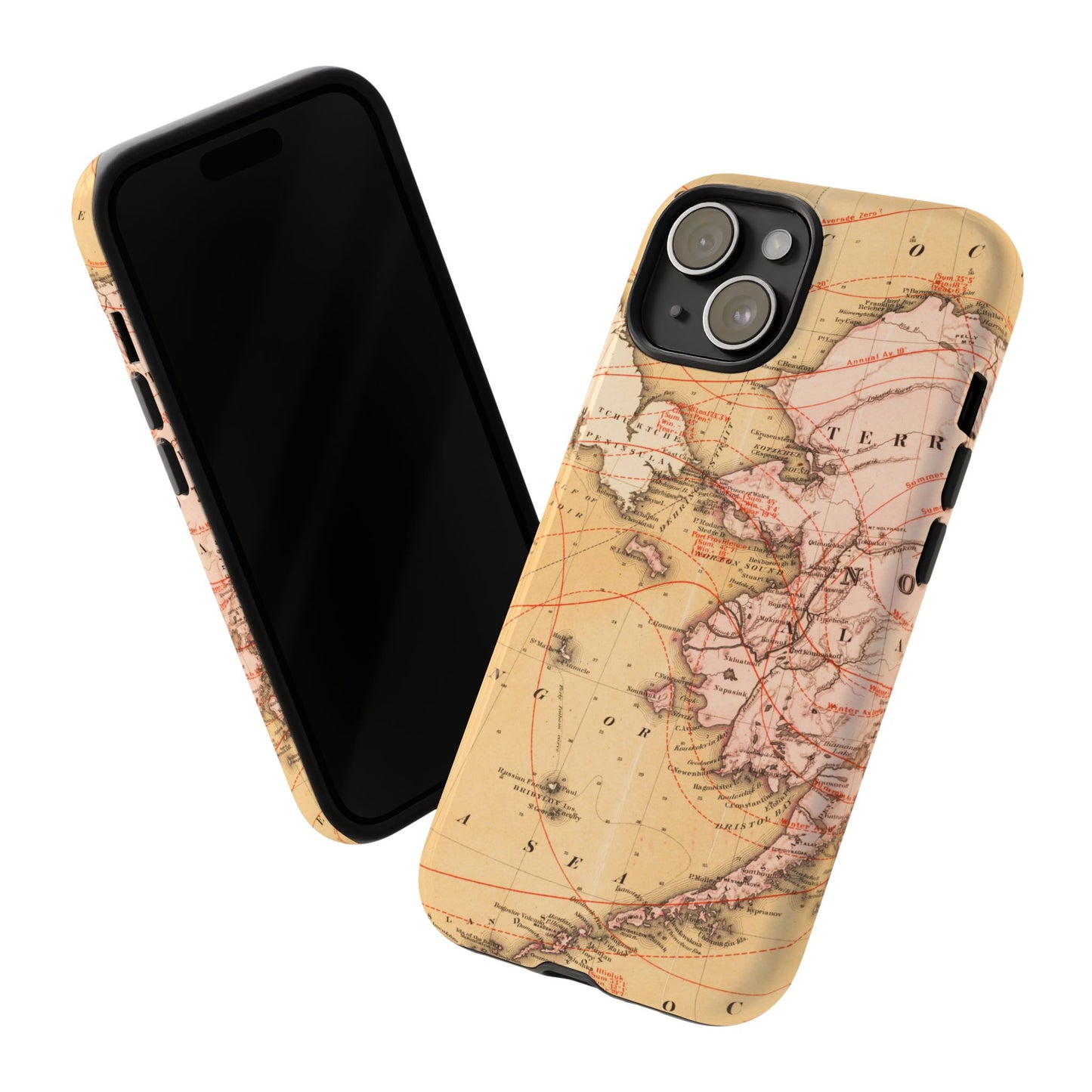 Alaska Territory Antique Map iPhone Case