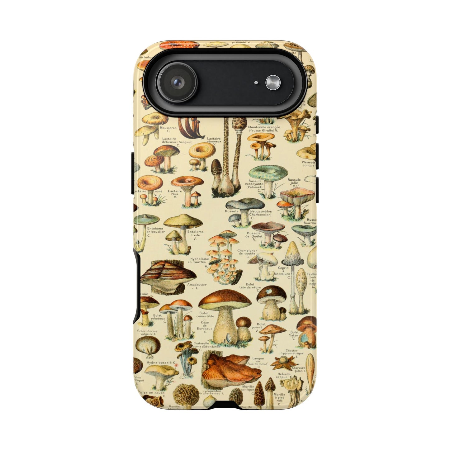 Mushrooms Vintage Field Guide iPhone Case