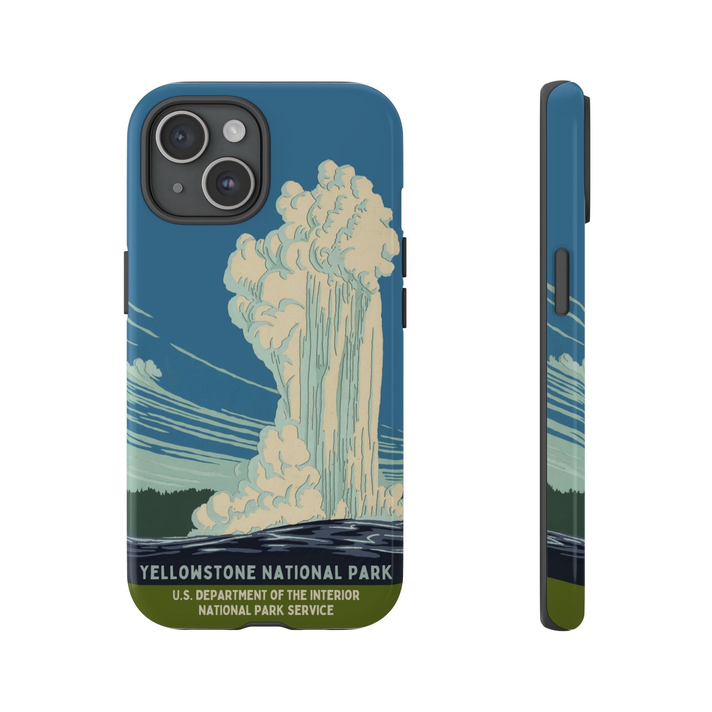 Yellowstone National Park Retro iPhone Case