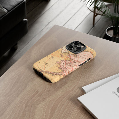 Alaska Territory Antique Map iPhone Case