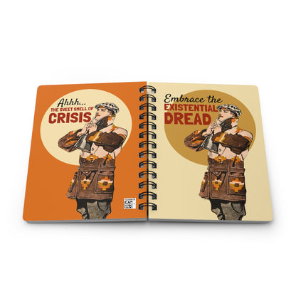 Embrace the Existential Dread | Retro Art Spiral Notebook
