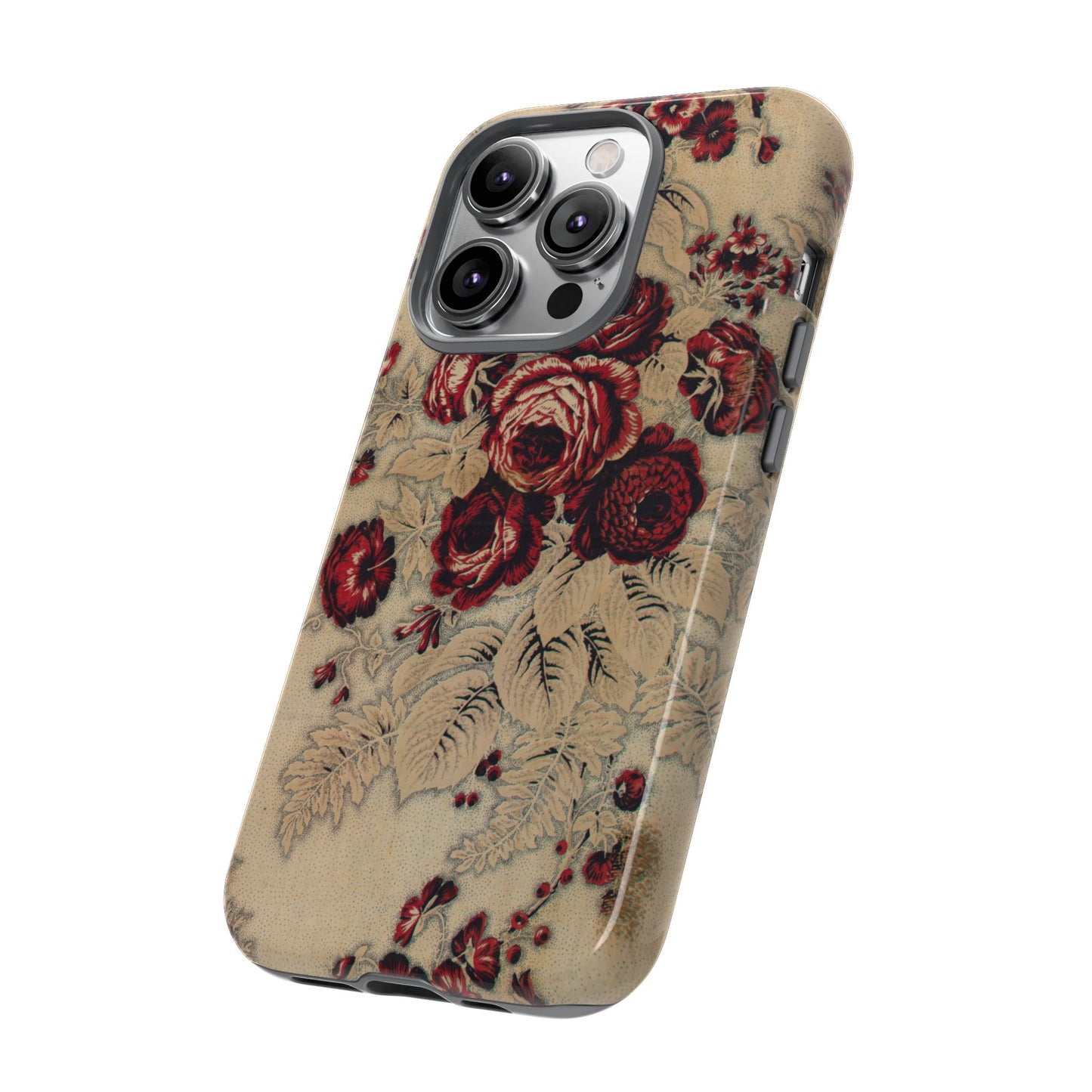 Red Roses Vintage iPhone Case