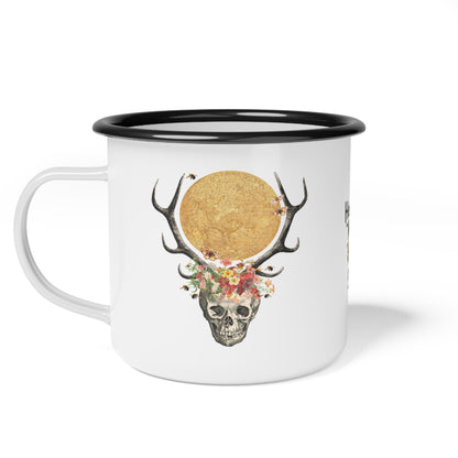 Magic Wildflower Moon Enamelware Campfire Cup