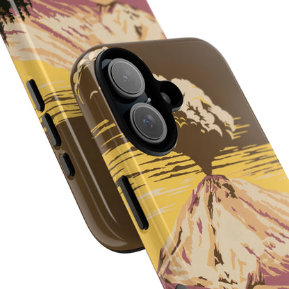 Lassen Volcanic National Park Retro iPhone Case