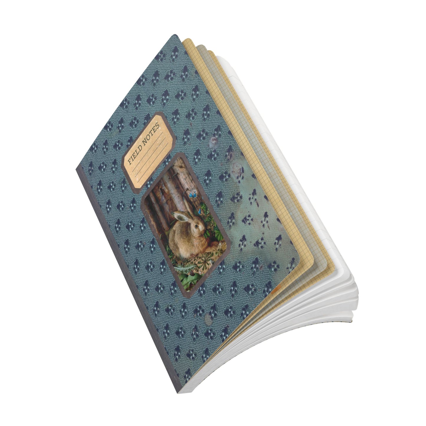 Forest & Rabbit Vintage Field Notes | Softcover Journal with Inside Illustrations