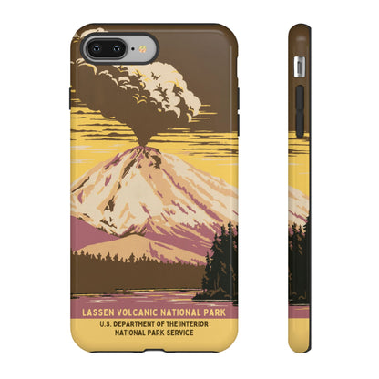 Lassen Volcanic National Park Retro iPhone Case