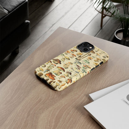 Mushrooms Vintage Field Guide iPhone Case