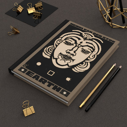 Earth Hardcover Journal | Henri van der Stok's Planet Masks No. 003