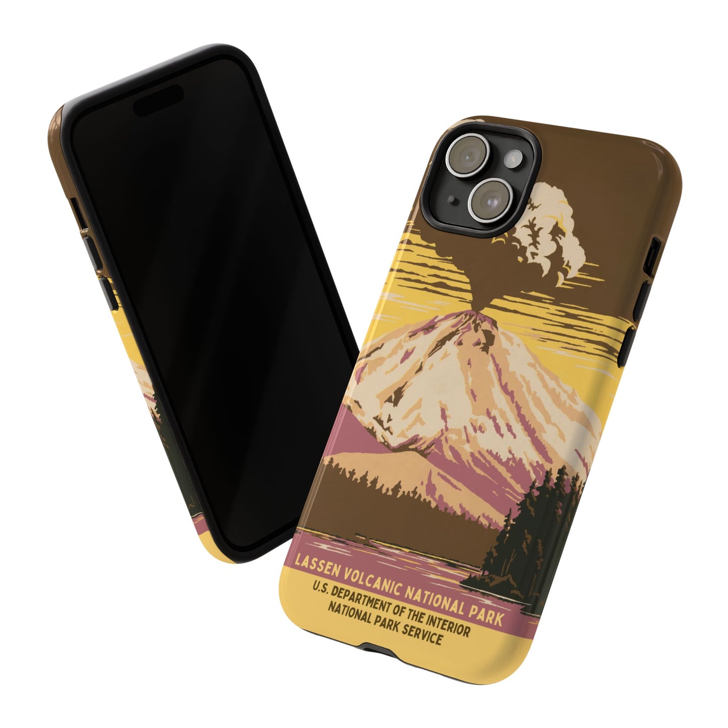 Lassen Volcanic National Park Retro iPhone Case