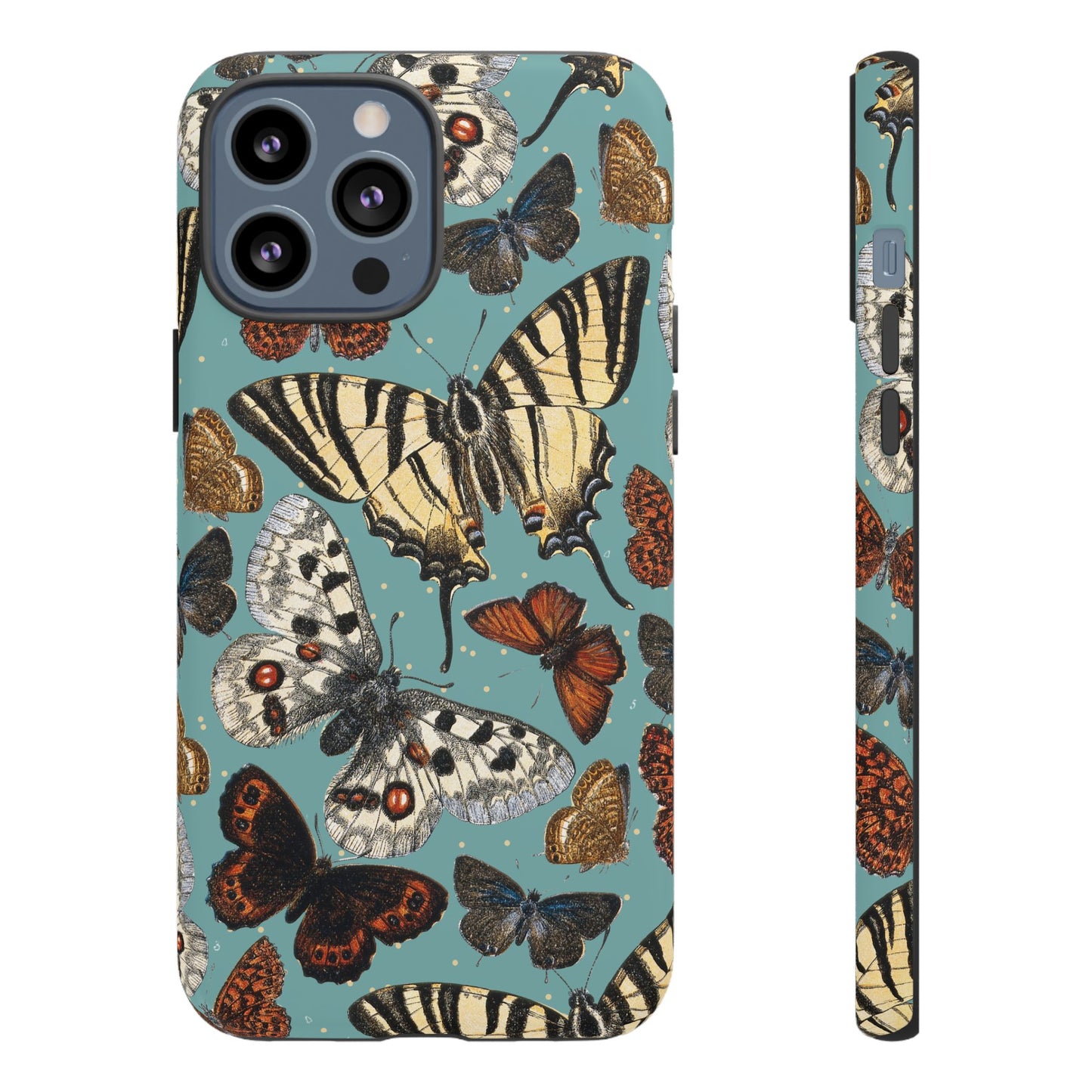Butterflies Vintage Illustration iPhone Case