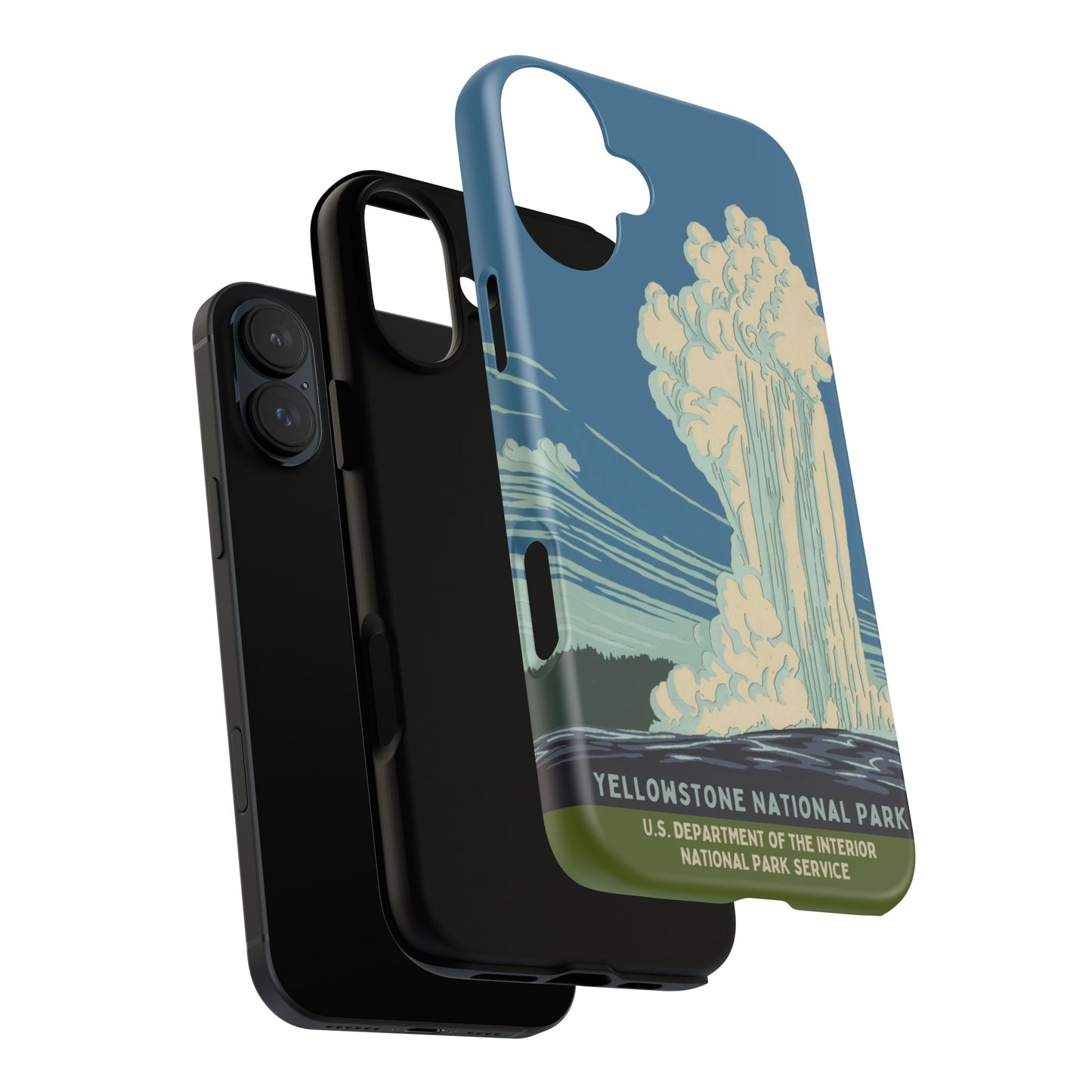 Yellowstone National Park Retro iPhone Case