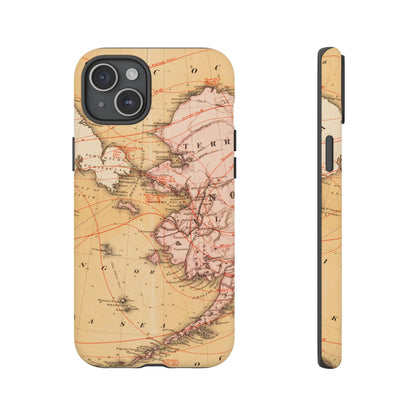 Alaska Territory Antique Map iPhone Case