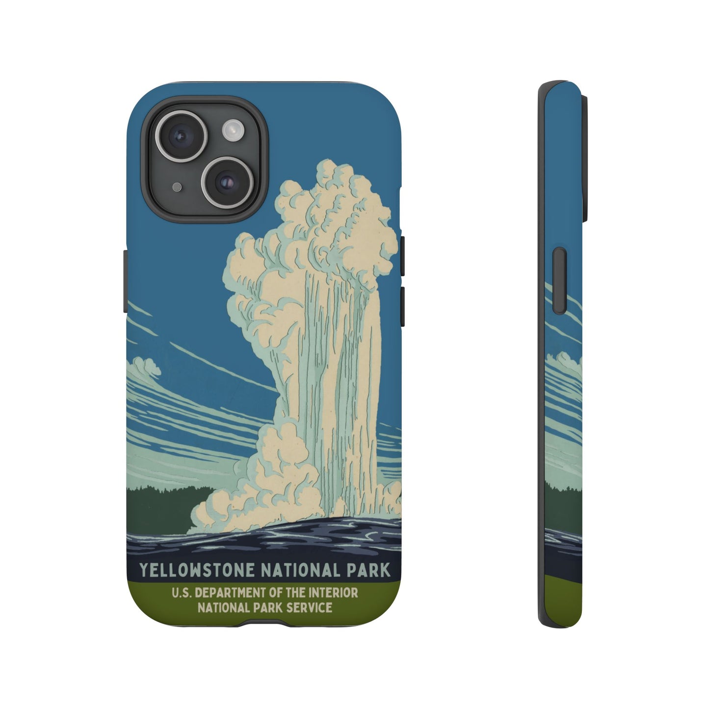 Yellowstone National Park Retro iPhone Case