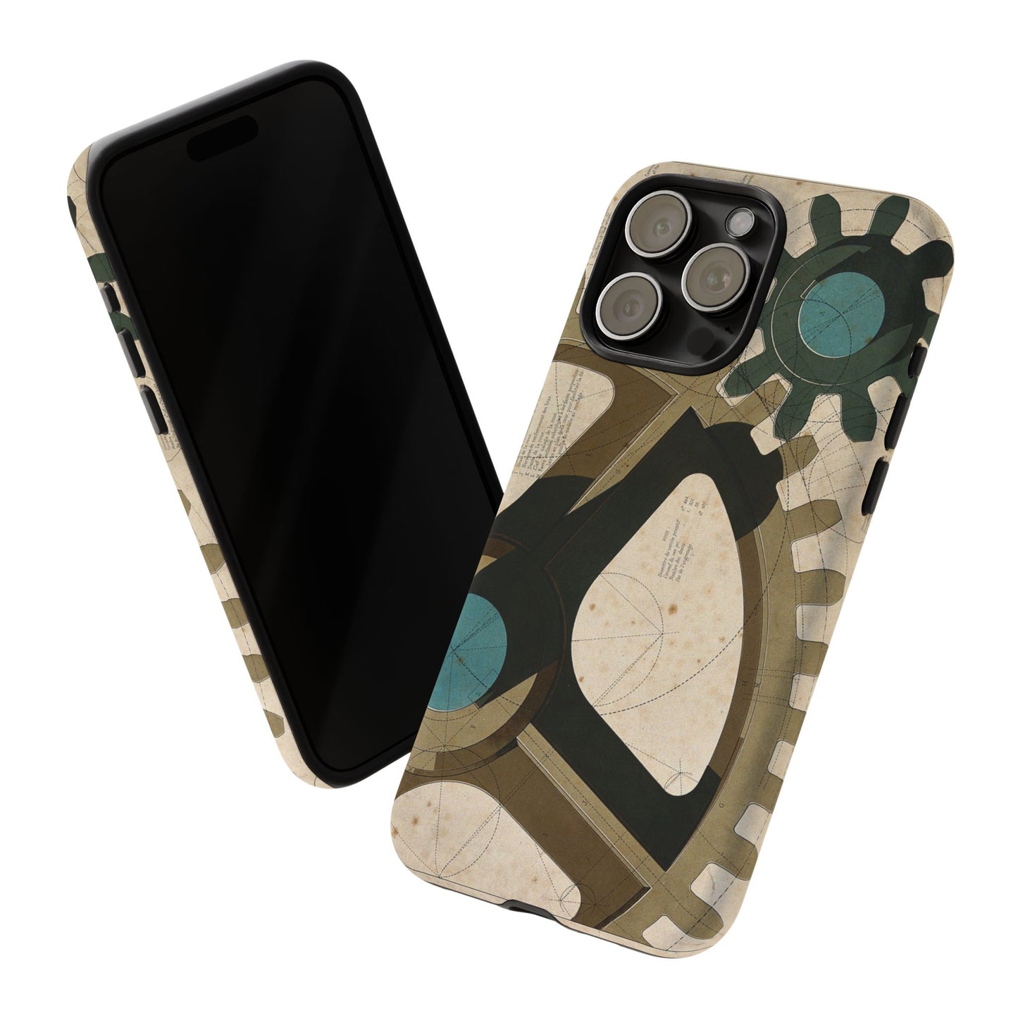 Antique Industrial Cog Wheels iPhone Case
