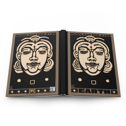 Earth Hardcover Journal | Henri van der Stok's Planet Masks No. 003