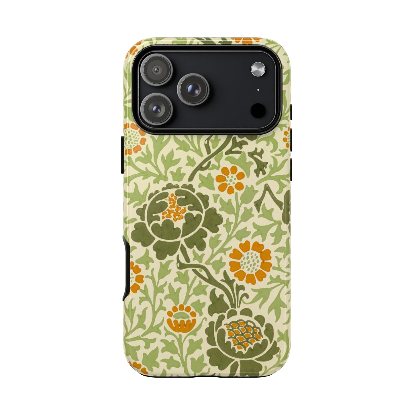 Olive & Orange Vintage Botanical iPhone Case