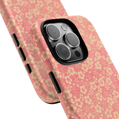 Pink Pattern Scattered Flowers iPhone Case