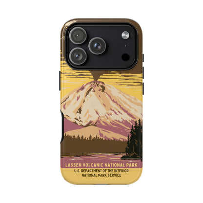 Lassen Volcanic National Park Retro iPhone Case