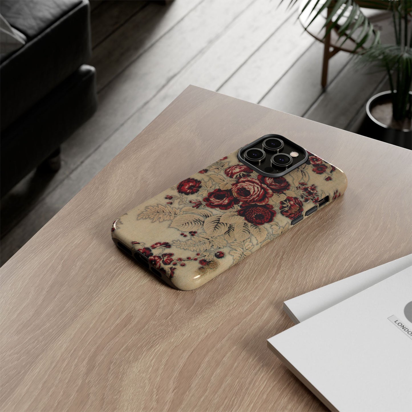 Red Roses Vintage iPhone Case