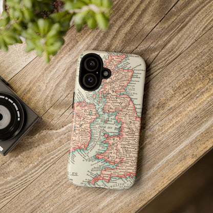 British Isles Vintage Map iPhone Case