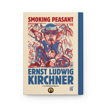Hardcover Art Journal: Smoking Peasant by E.L. Kirchner