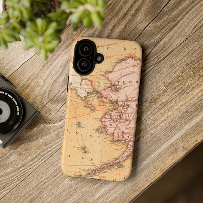 Alaska Territory Antique Map iPhone Case