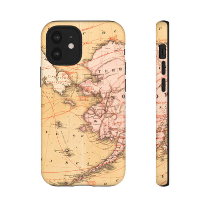 Alaska Territory Antique Map iPhone Case