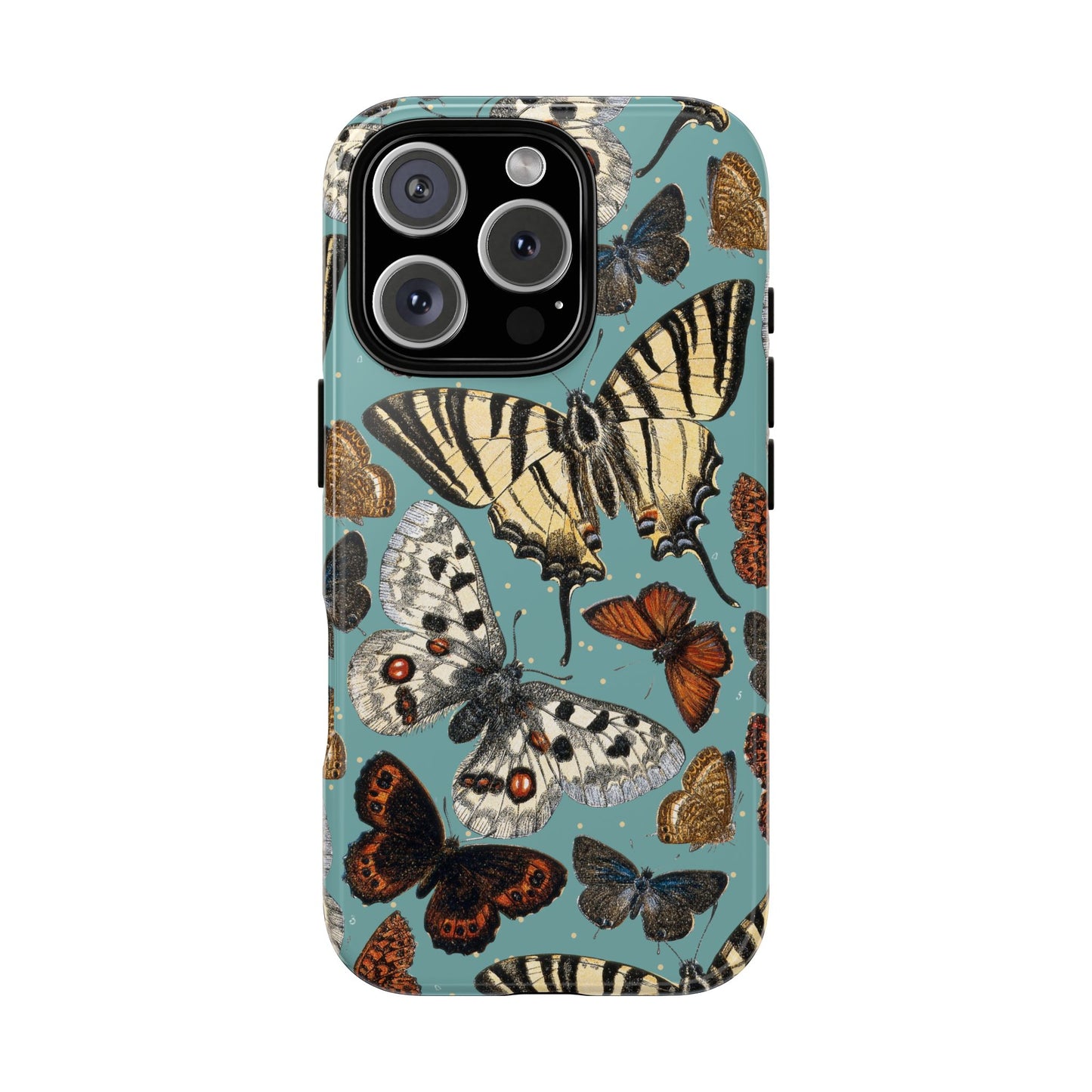 Butterflies Vintage Illustration iPhone Case