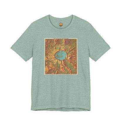 Crater Lake Vintage Map Tee