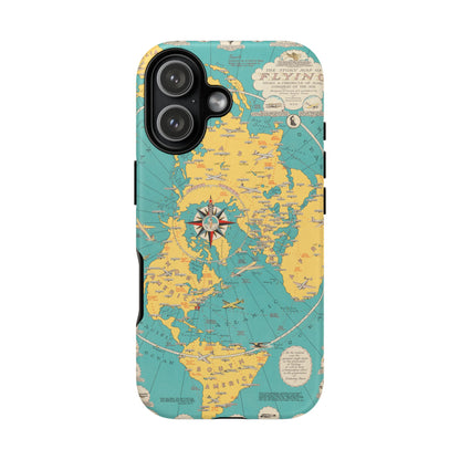 Map of Flying Retro iPhone Case