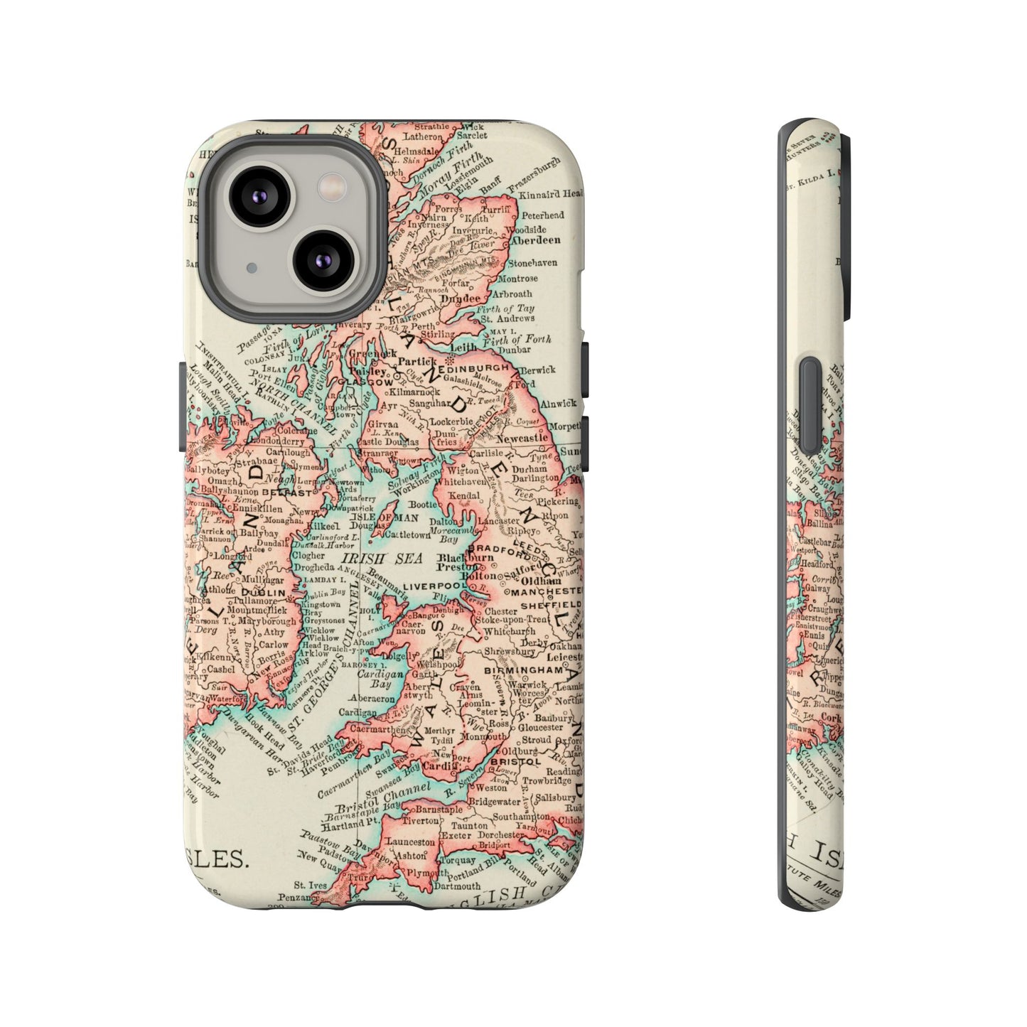 British Isles Vintage Map iPhone Case