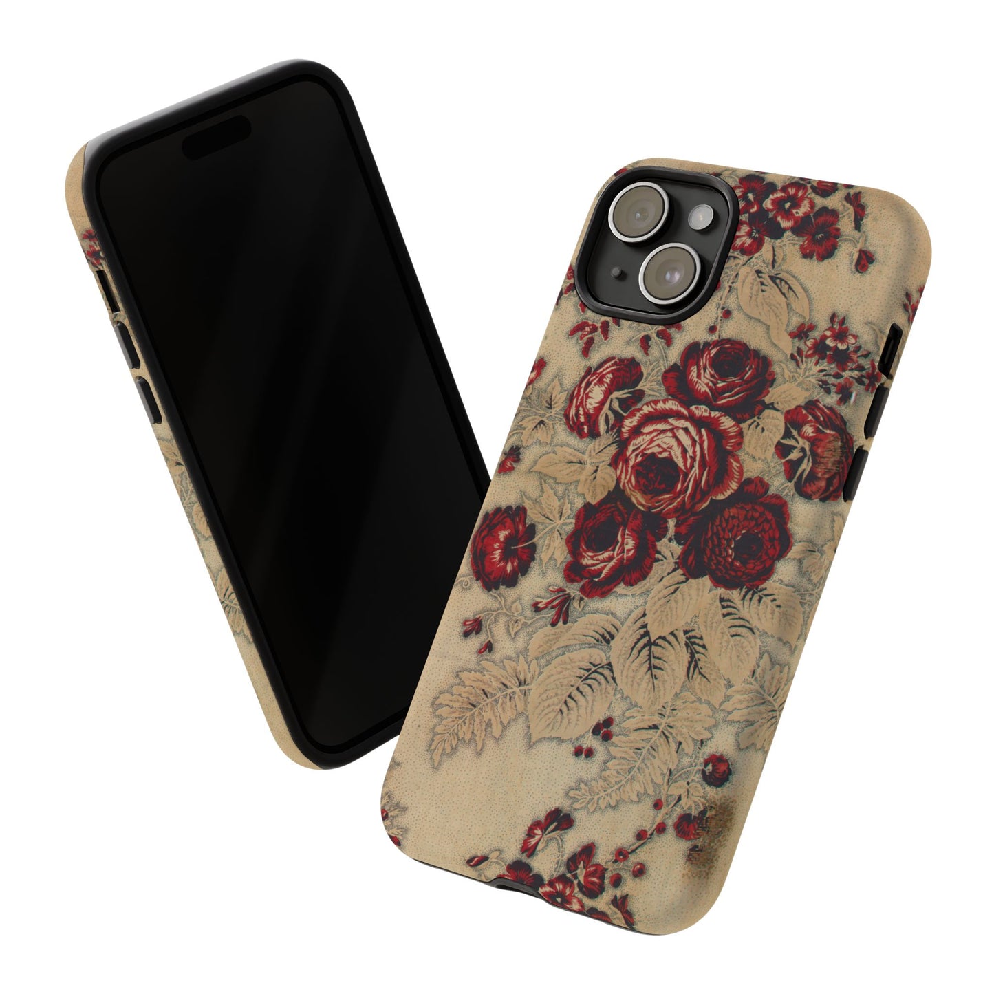Red Roses Vintage iPhone Case