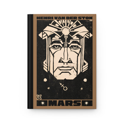 Mars Hardcover Journal | Henri van der Stok's Planet Masks No. 004
