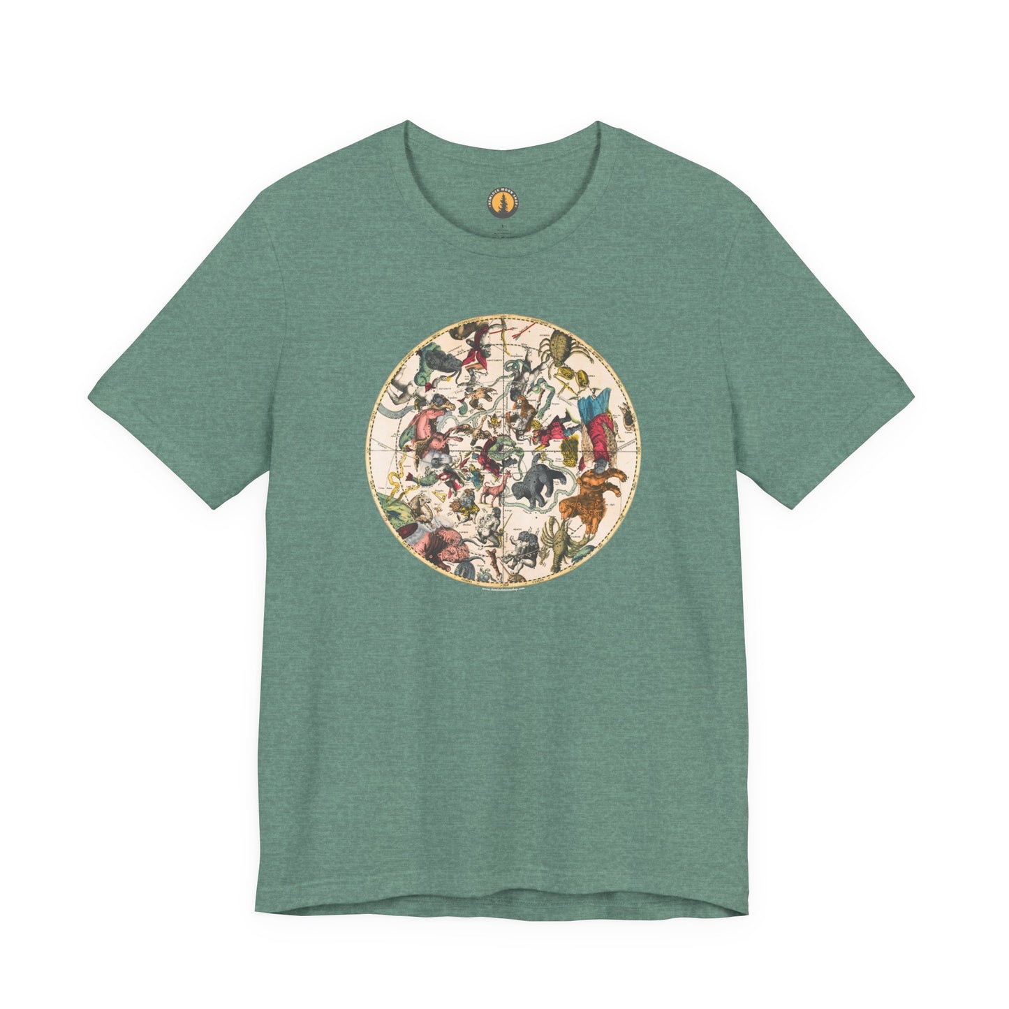 Northern Constellations Antique Map Tee