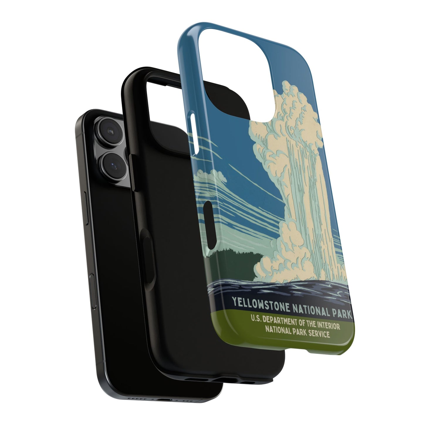 Yellowstone National Park Retro iPhone Case