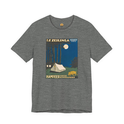 Amsterdam Tent Camping Vintage Tee | Full Moon Forest Adventure