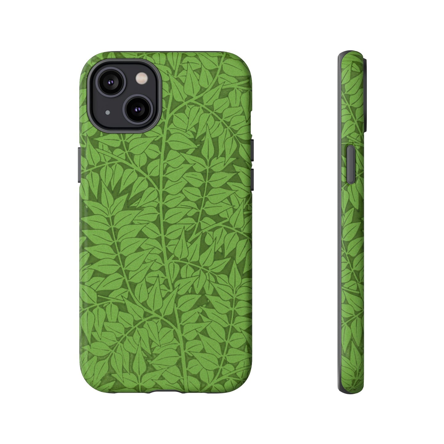 Antique Green Branch Pattern by William Morris iPhone Case