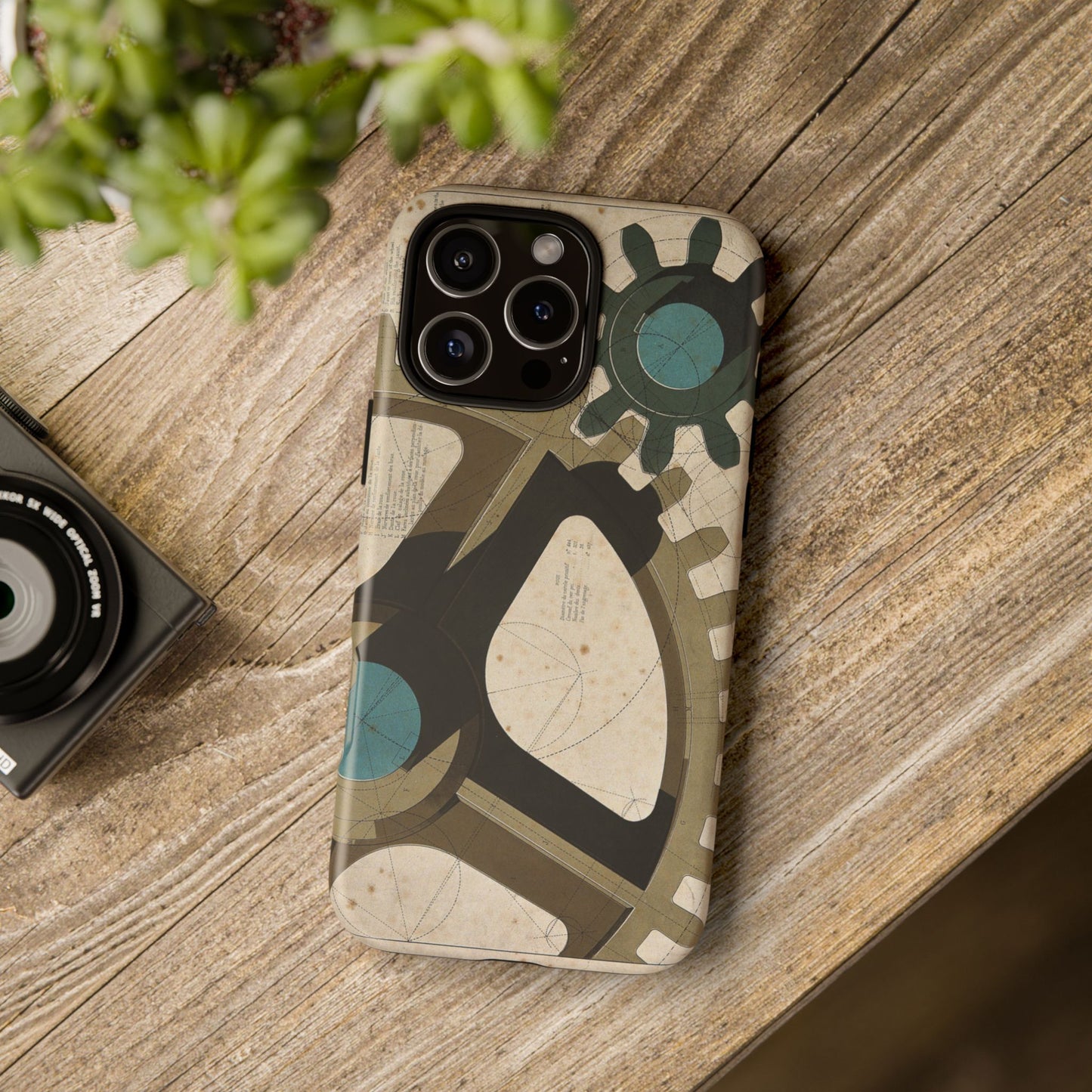 Antique Industrial Cog Wheels iPhone Case