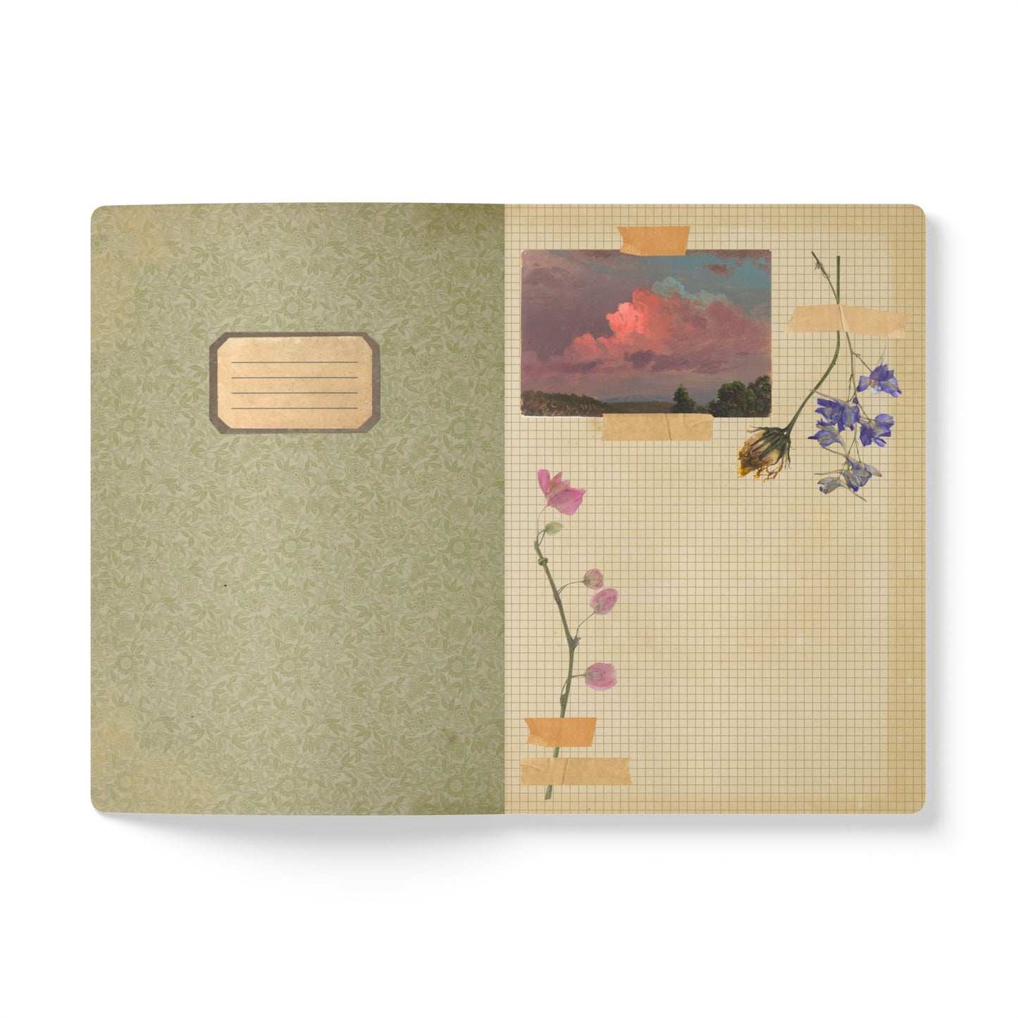 Summer Meadow Vintage Field Notes | Softcover Journal with Inside Illustrations