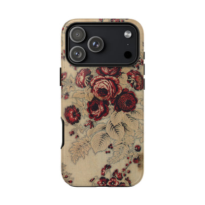 Red Roses Vintage iPhone Case