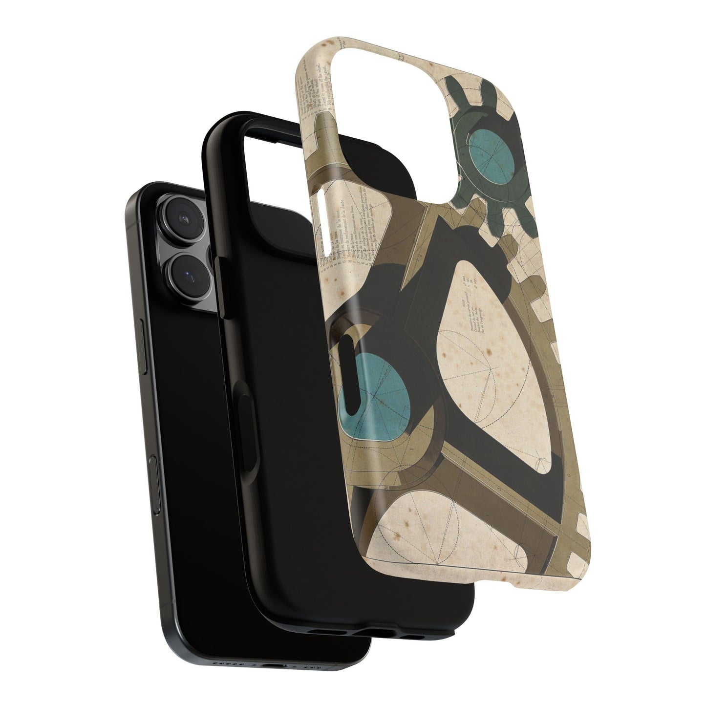 Antique Industrial Cog Wheels iPhone Case