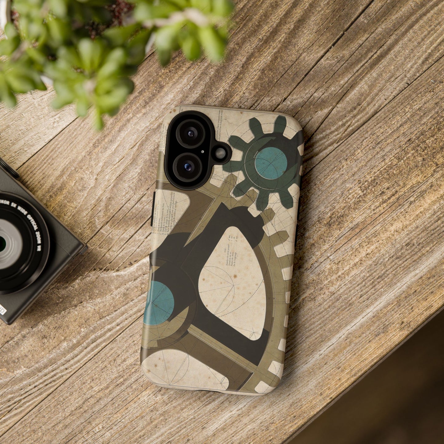 Antique Industrial Cog Wheels iPhone Case