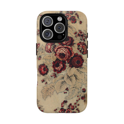 Red Roses Vintage iPhone Case