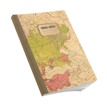 People of Europe Vintage Map | Softcover Travel Journal with Inside Illustrations