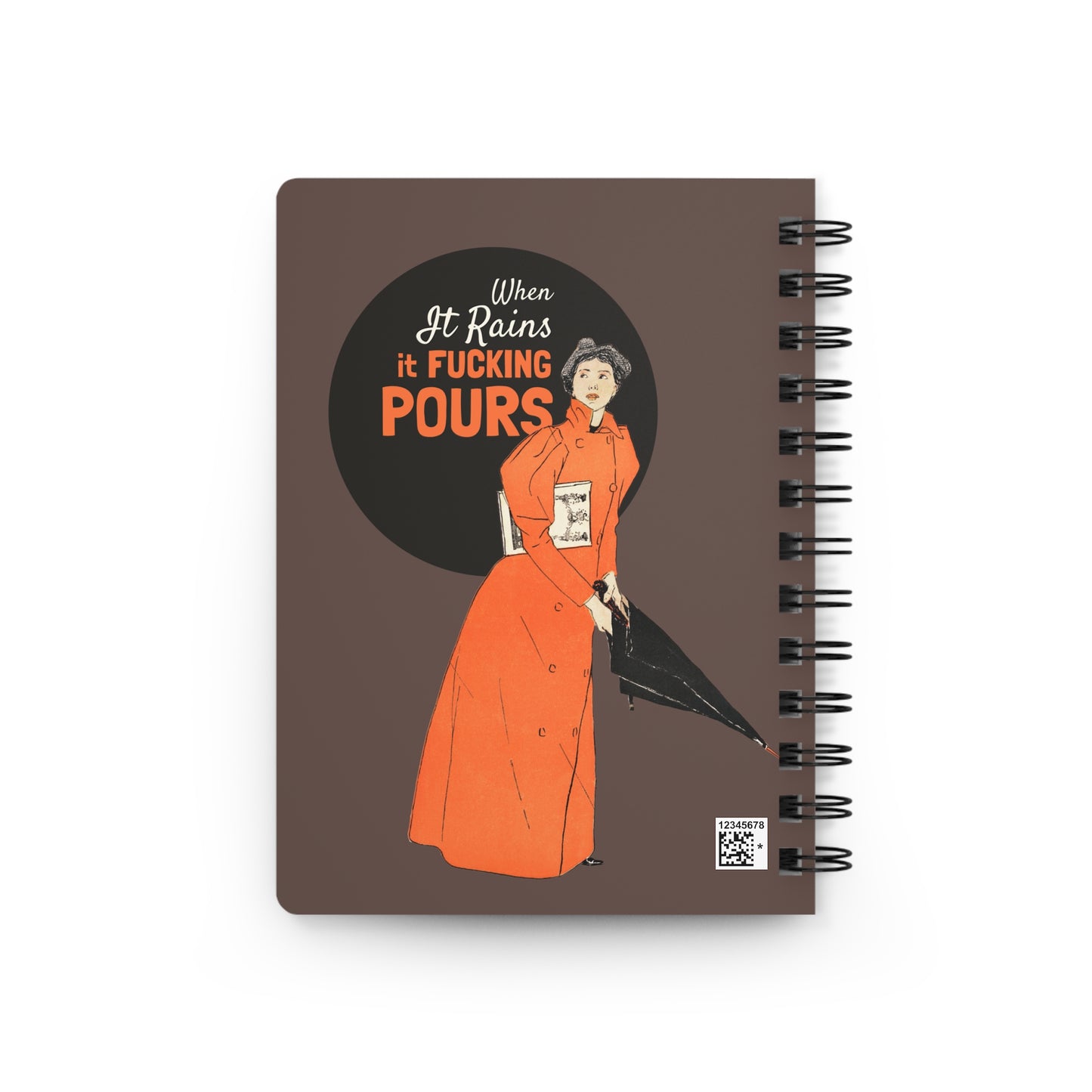 Here Comes the Shit Storm | Retro Art Spiral Notebook