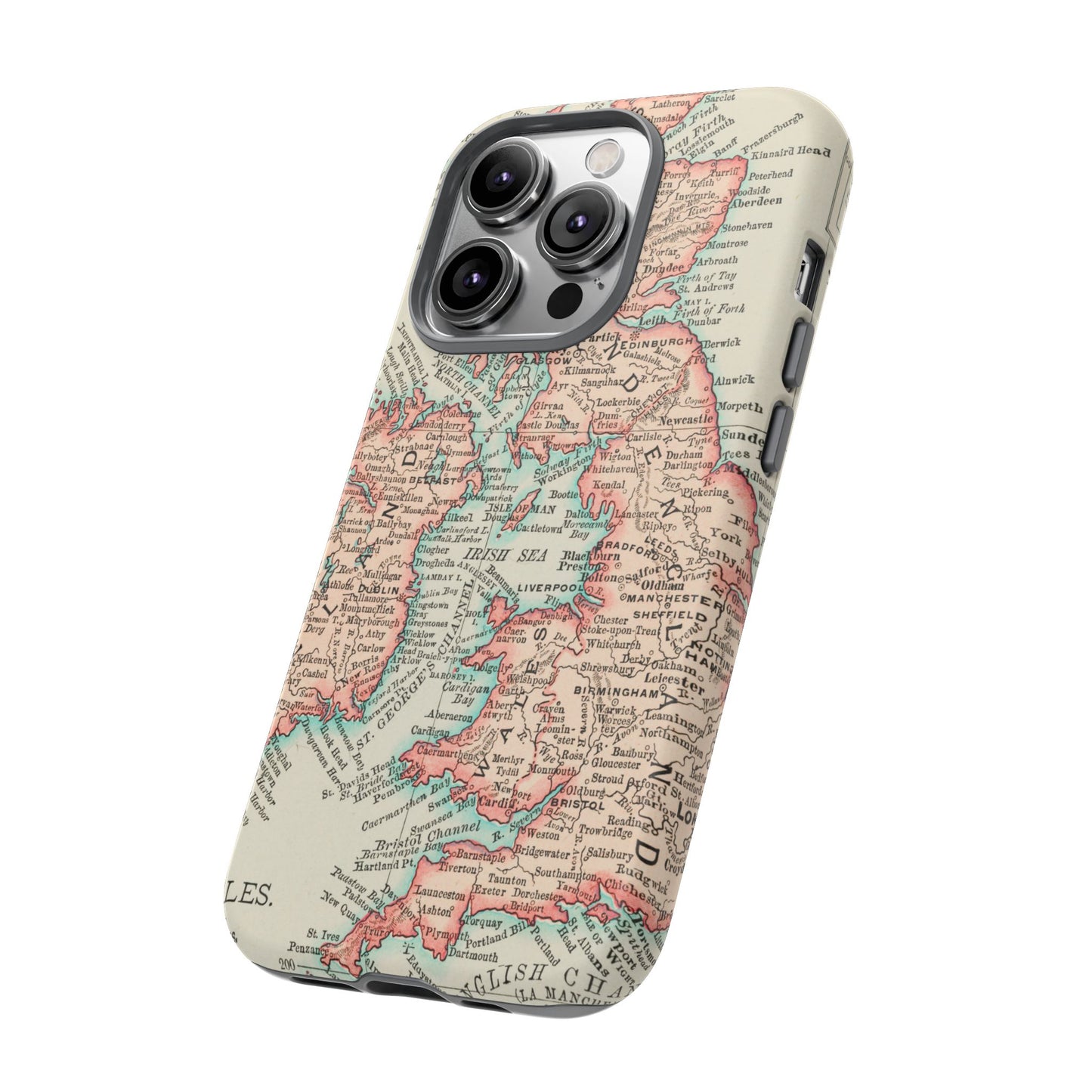 British Isles Vintage Map iPhone Case