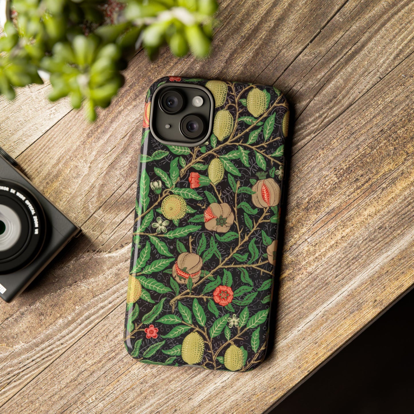 Pomegranate Pattern Antique Arts & Crafts iPhone Case